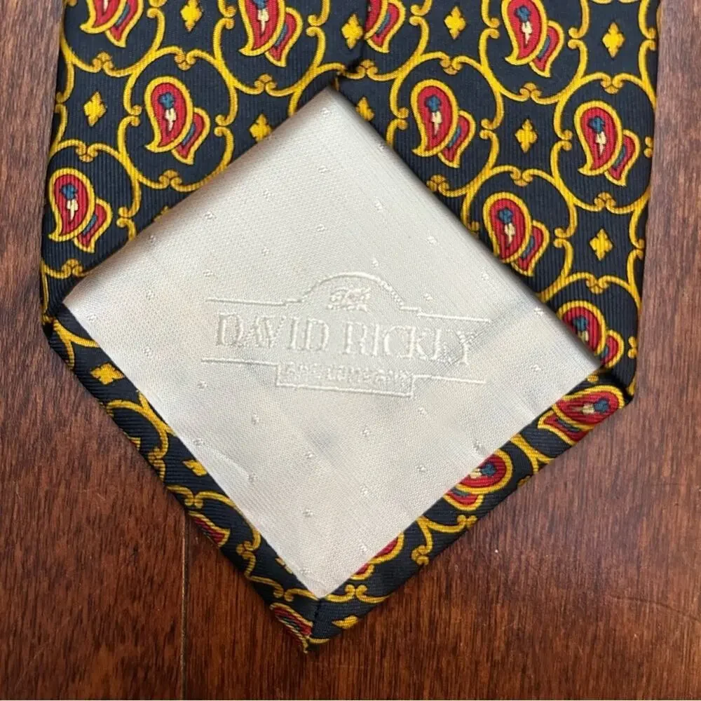 David Rickey and Co. 100% Silk Paisley Tie